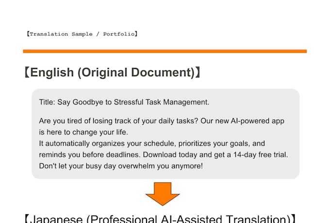 provide professional japanese translation